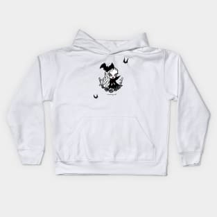 Lady Vamp White Kids Hoodie